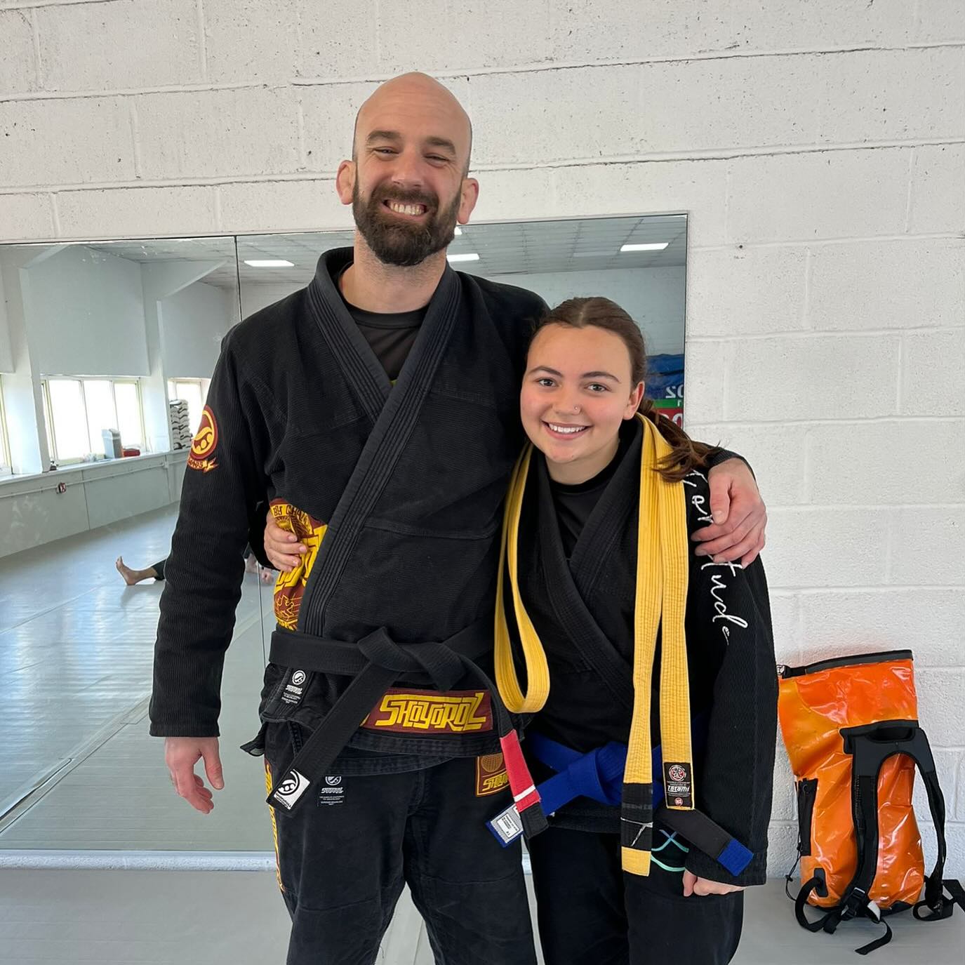 Ian Harrop and Eva at bjj Plymouth
